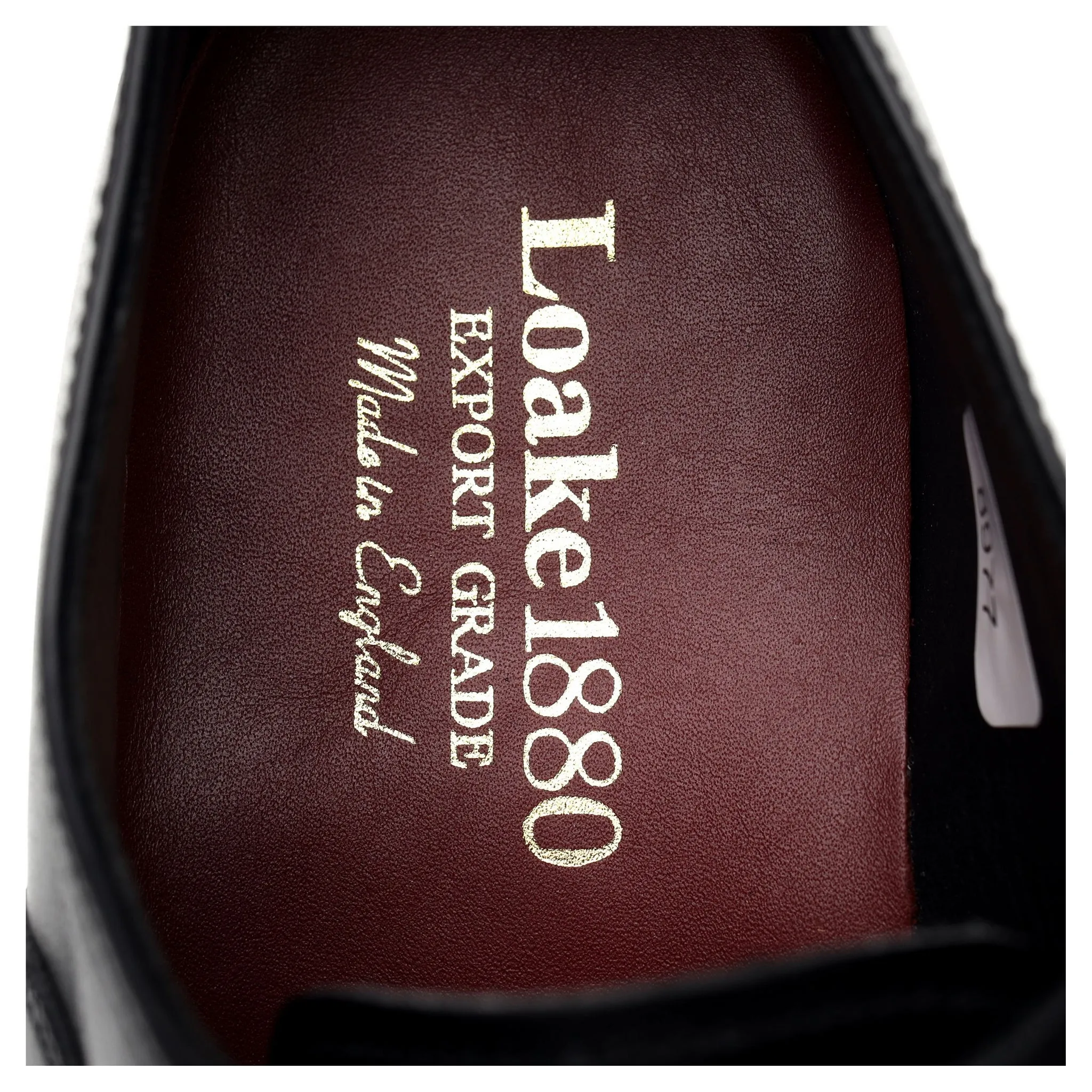 1880 Export Grade 'Hanover' Black Leather Oxford UK 7.5 F
