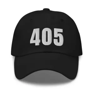 405 Hat Oklahoma City OK Hat Mobile Area Code 405 Dad Cap Embroidered Dad Hat Baseball Cap Black