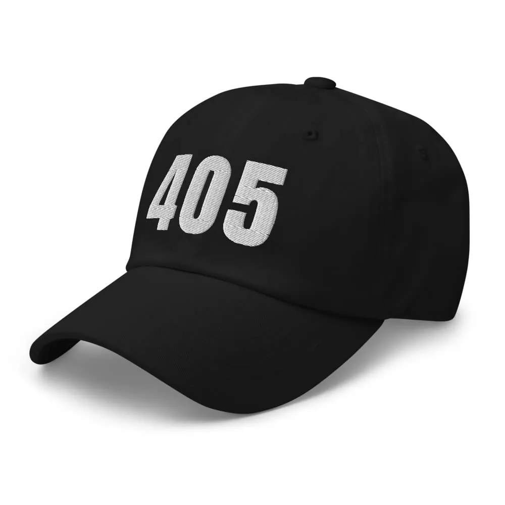 405 Hat Oklahoma City OK Hat Mobile Area Code 405 Dad Cap Embroidered Dad Hat Baseball Cap Black