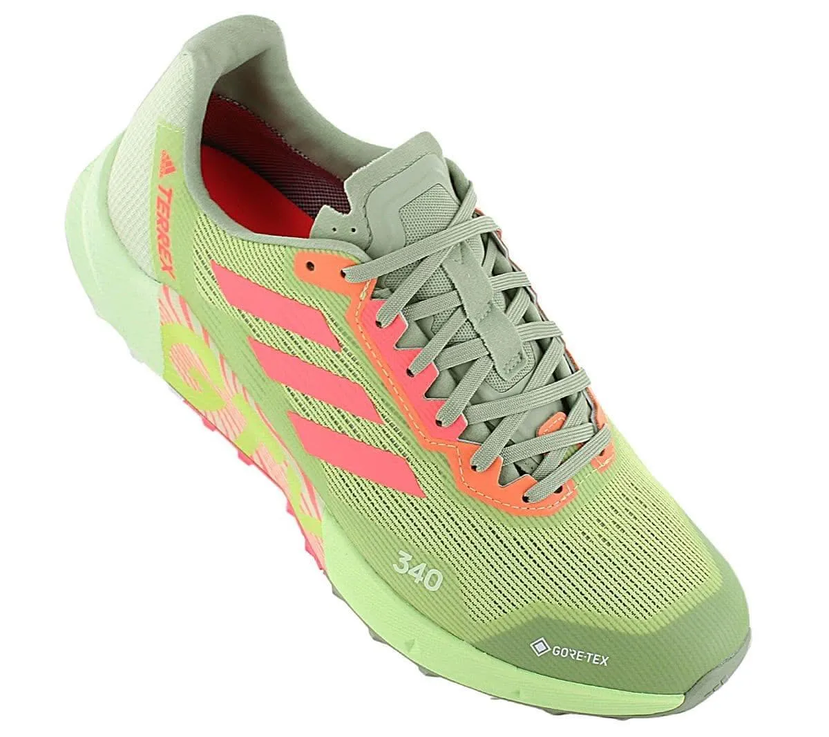 adidas TERREX Agravic Flow 2.0 GTX - GORE-TEX - Herren Trail-Running Schuhe Laufschuhe Grün H03182