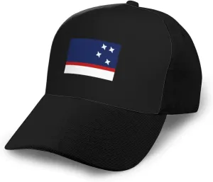 Adjustable Flag of Patagonia Baseball Cap for Men Women Baseball Hat Outdoor Casual Breathable Caps Trucker Hats Sun Hat Black