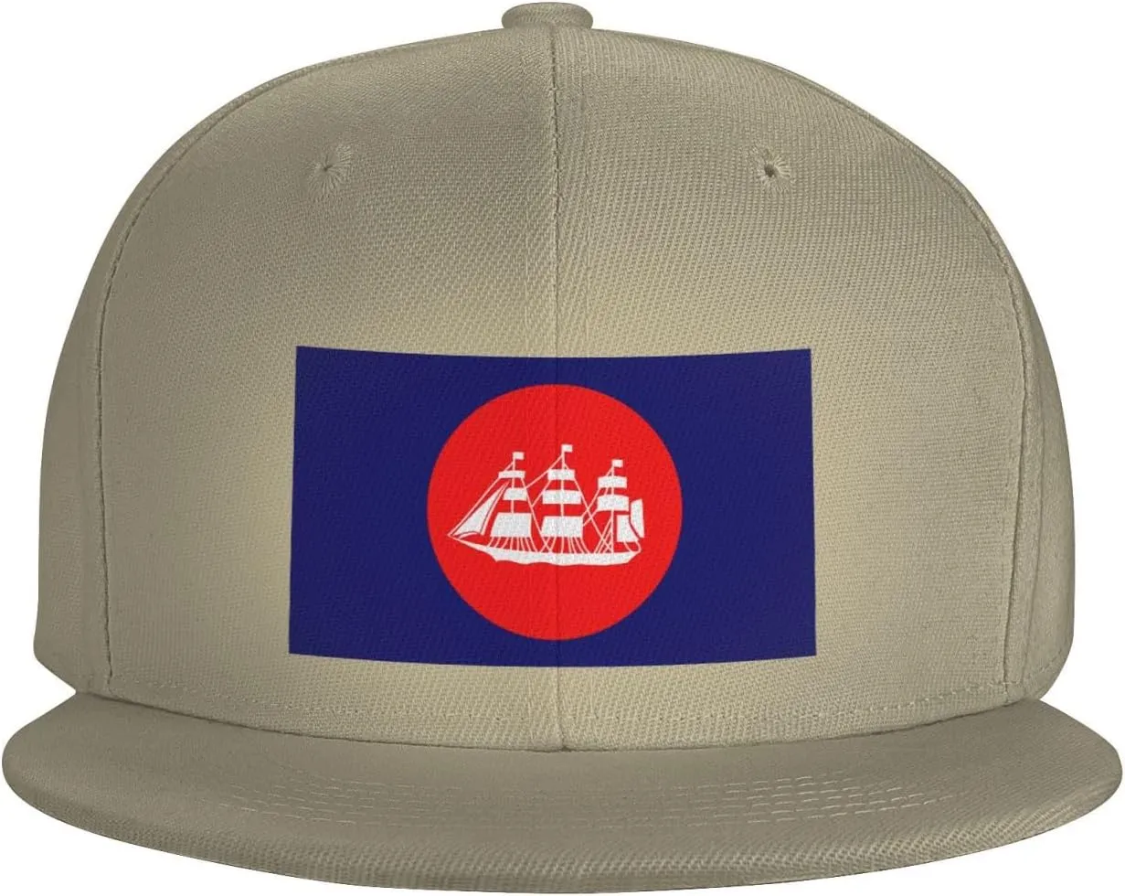 Adjustable Flag of The United States Bureau of Navigation Snapback Hat for Men Women Baseball Cap Dad Hats