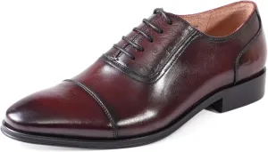 Asher Green AG114 Men's Genuine Leather Oxfords, Cap Toe, Lace Up, Brogue - Teal, Tan, Brown, Green, Grey