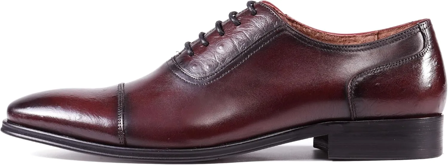 Asher Green AG114 Men's Genuine Leather Oxfords, Cap Toe, Lace Up, Brogue - Teal, Tan, Brown, Green, Grey