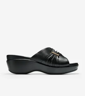 Aubree Ruched Slide Sandal