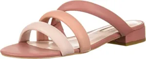 Avec Les Filles Women's Carla Flat Sandal, dusty rose multi nappa, 7.5 M US