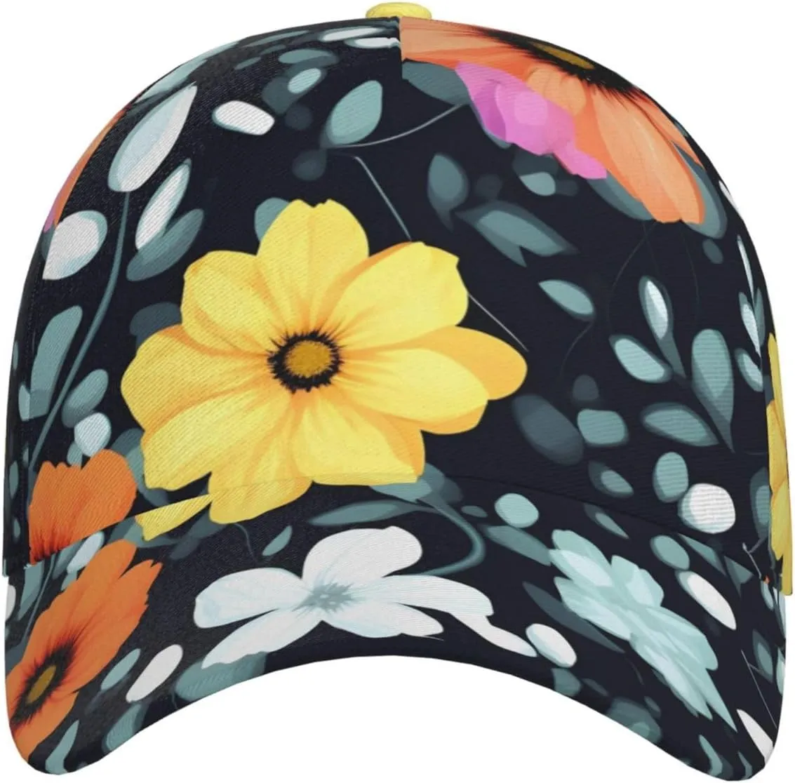 Beautiful Purple Flowers Men Women Baseball-Cap Twill Adjustable Dad-Hatï¼ŒPerformance Hat for Outdoor Activities