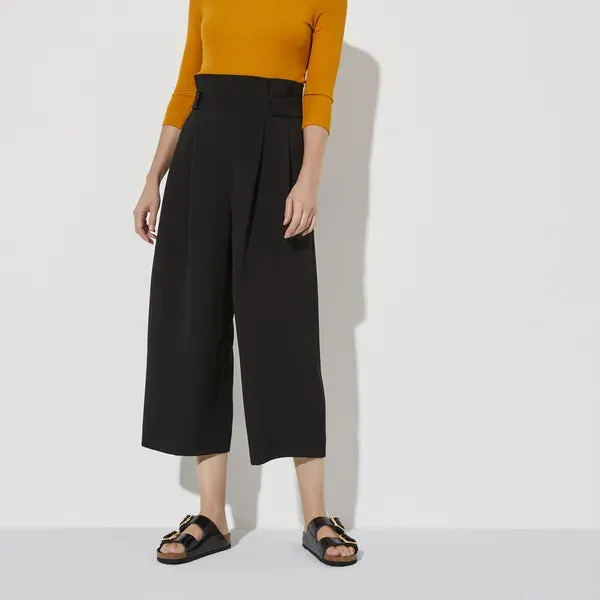 BIRKENSTOCK - ARIZONA BIG BUCKLE DOUBLE STRAP MULE - BLACK SHINE