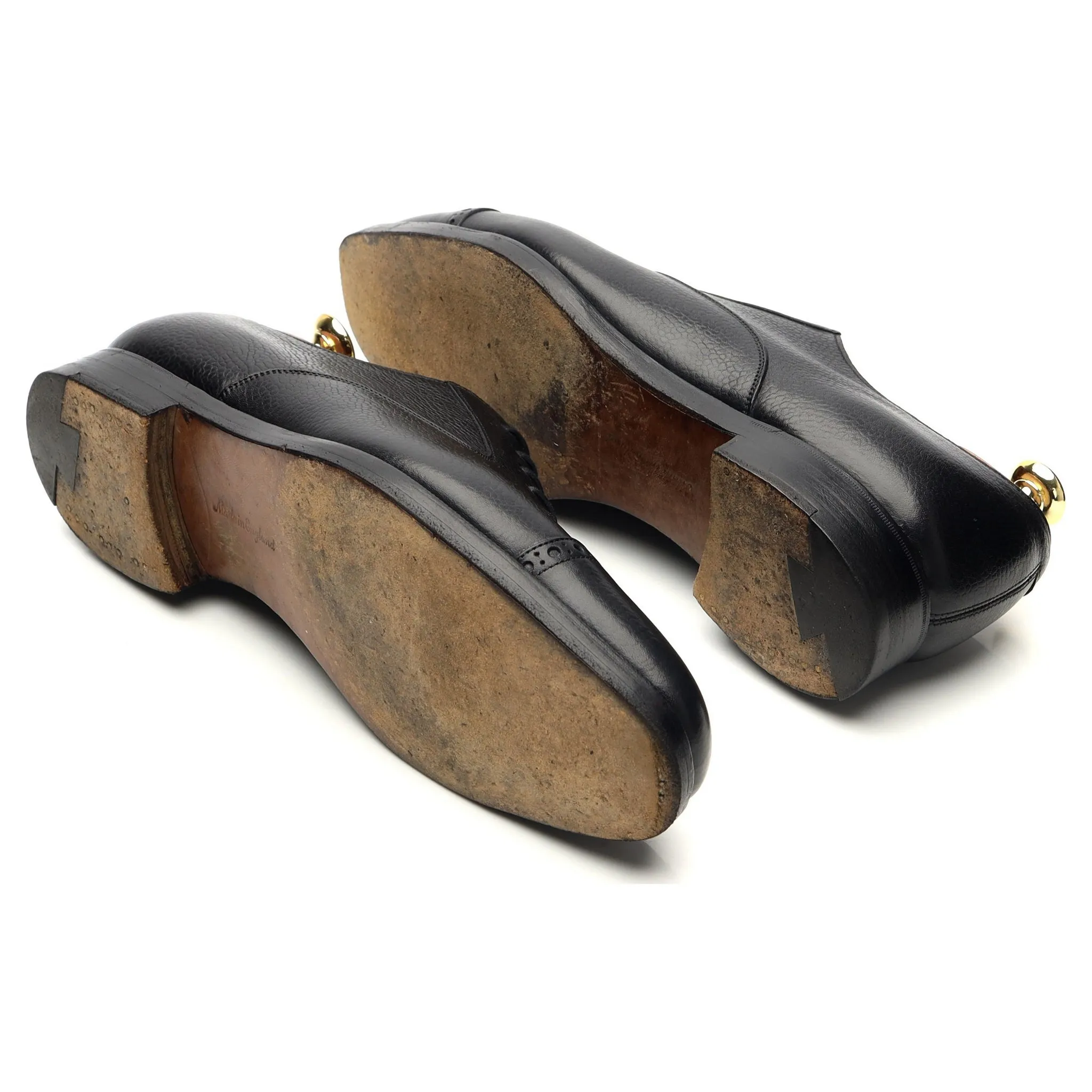 Black Grain Leather Oxford UK 7 E