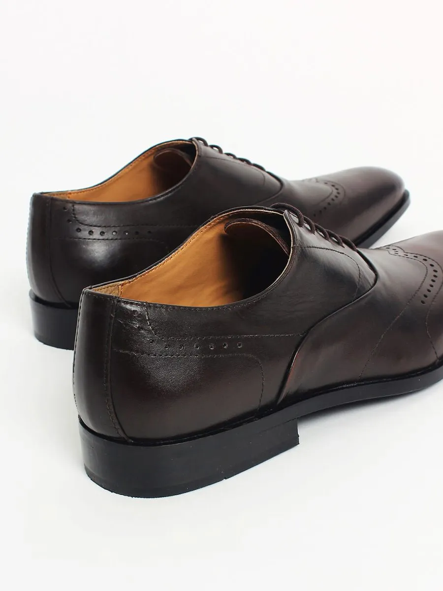 Brown Leather Oxford Shoes