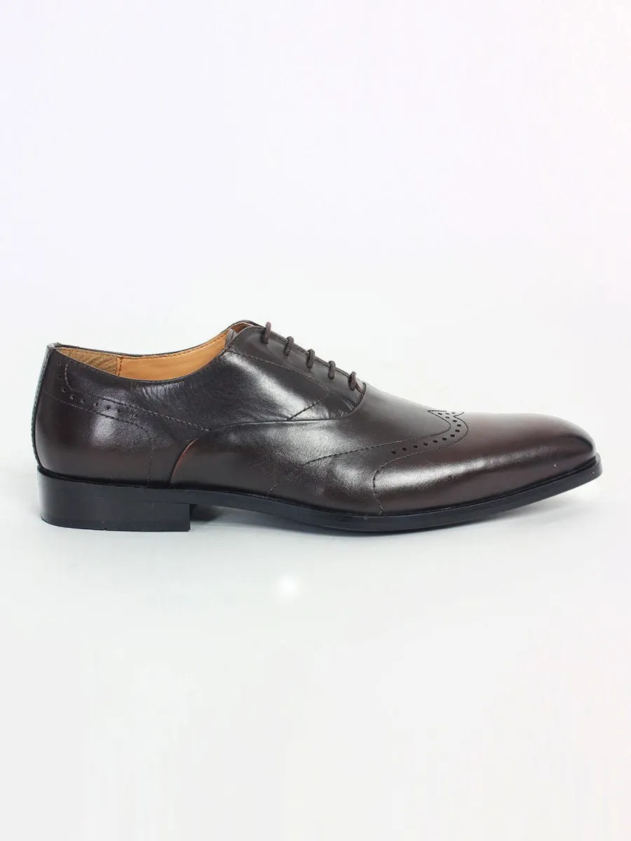 Brown Leather Oxford Shoes