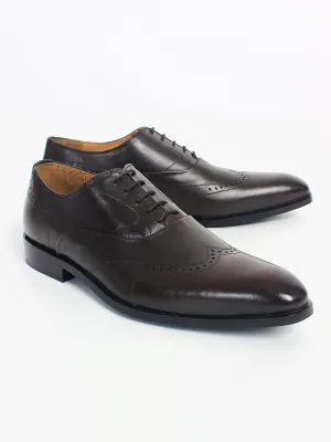 Brown Leather Oxford Shoes