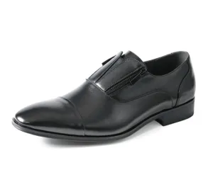 Calum Black Cap Toe Loafers