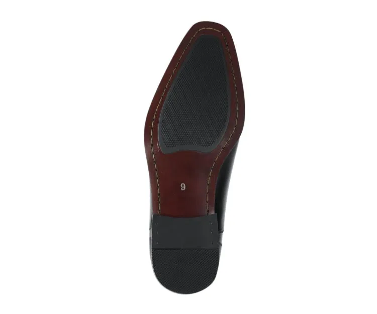 Calum Black Cap Toe Loafers