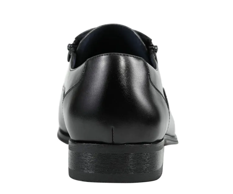 Calum Black Cap Toe Loafers
