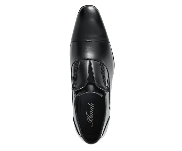 Calum Black Cap Toe Loafers