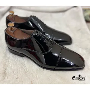 Cap Toe Oxford Patent Laceup