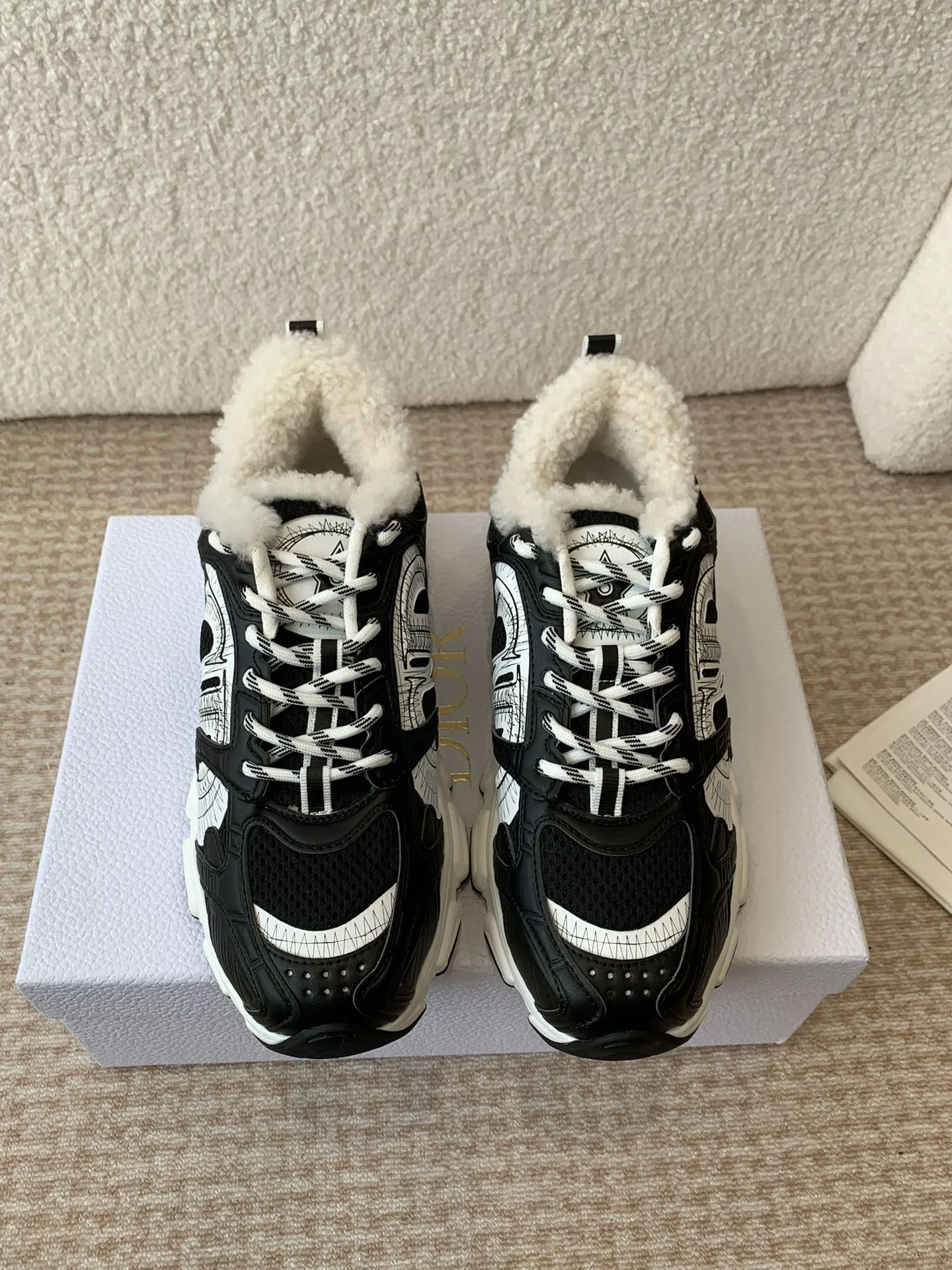 CD Chrono Sneaker In Black Mesh Fabric 998702