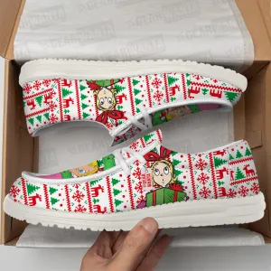 Cindy Lou Who Christmas Ugly Canvas Loafer Shoes
