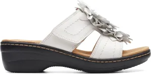 Clarks Women's Merliah Raelyn Slide Sandal, White Leather, 7