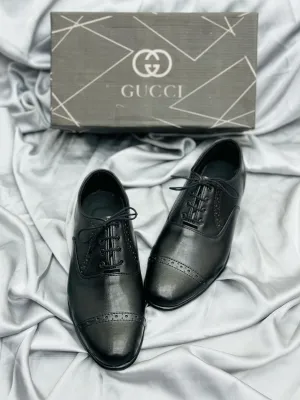 Classic Black Oxford Dress Shoes – Formal Elegance