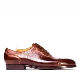 Classic Cap-Toe Shiny Leather Oxford Shoes