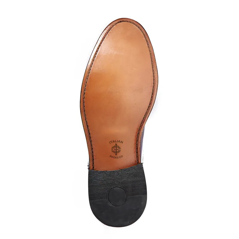 Classic Design Leather Cap-Toe Oxford Shoes