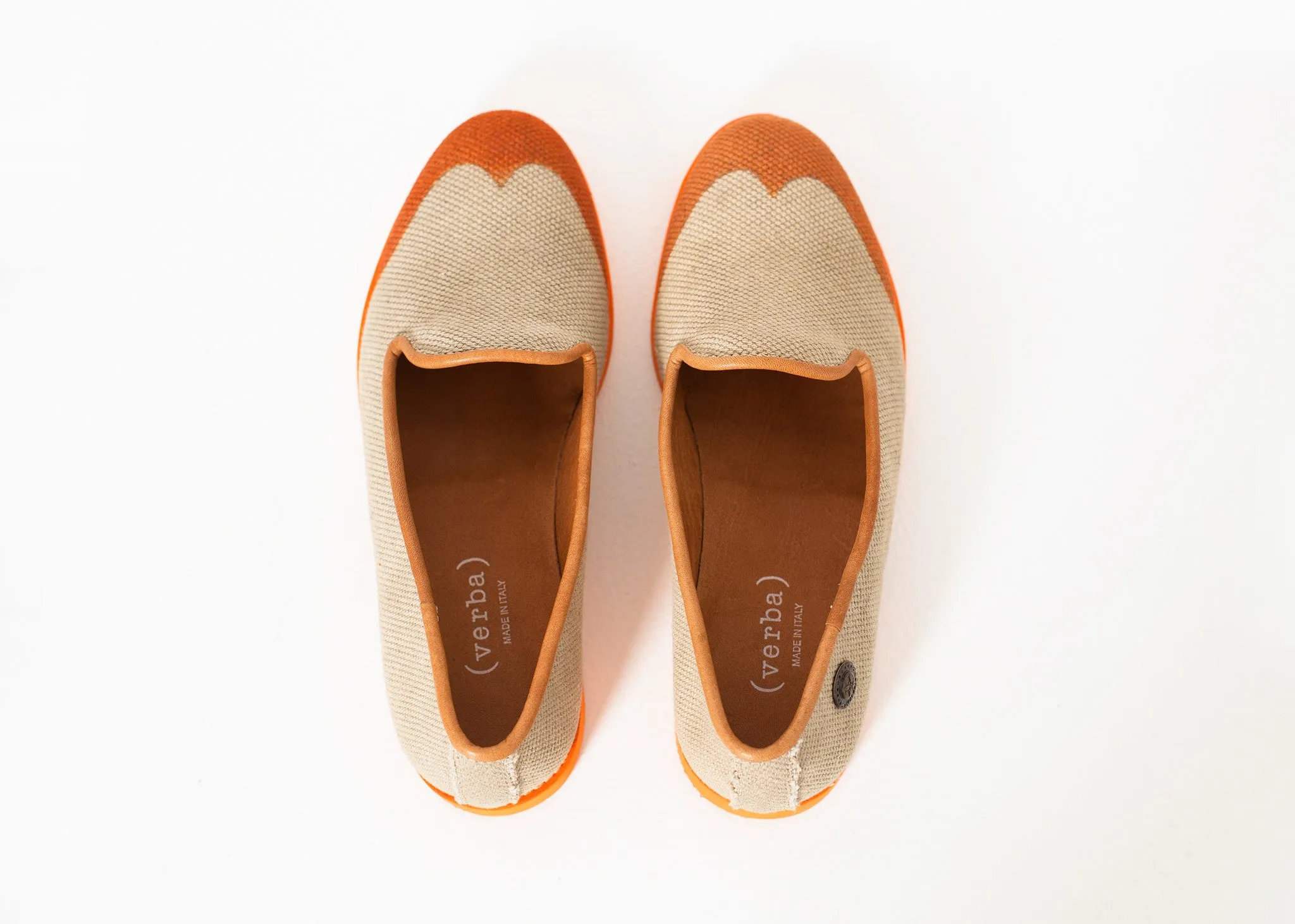 Clearance sale Orange Secure in Loafer Wingtip