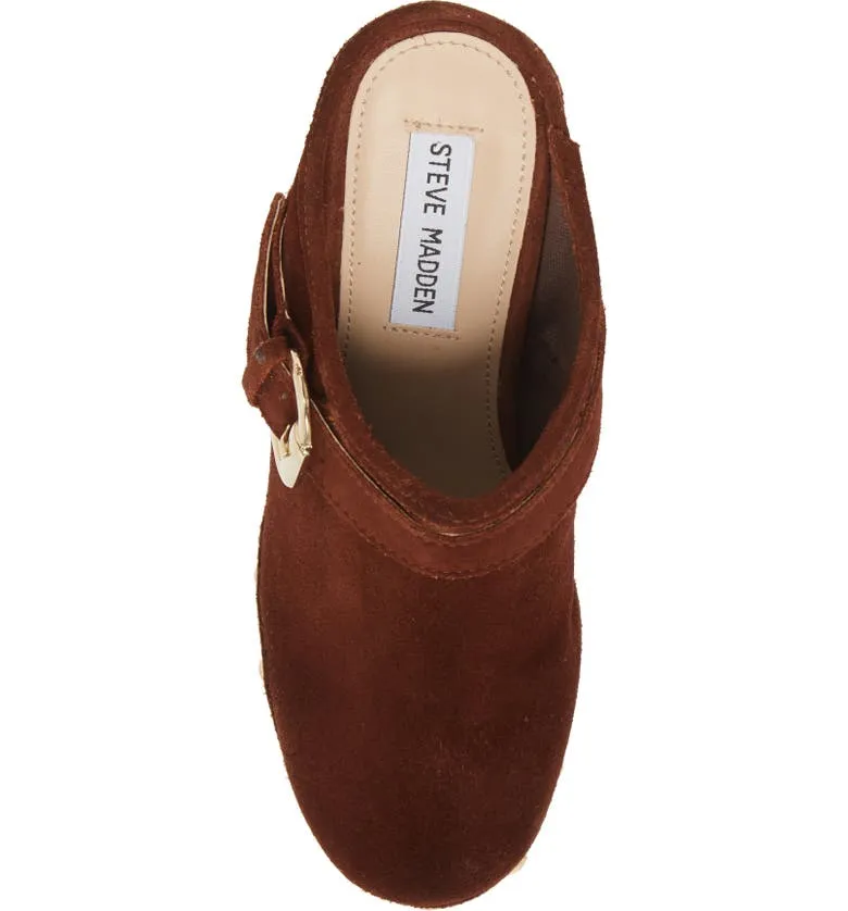 Clogs Verified On Suede Steve Slip Mule Brown Platform Wood Studded Hilde Madden Multi-purpose