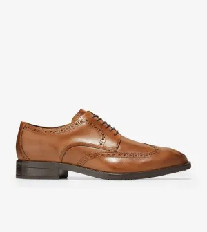 Cole Haan Men's Modern Essentials Wingtip Oxford CH British Tan Leather C34598