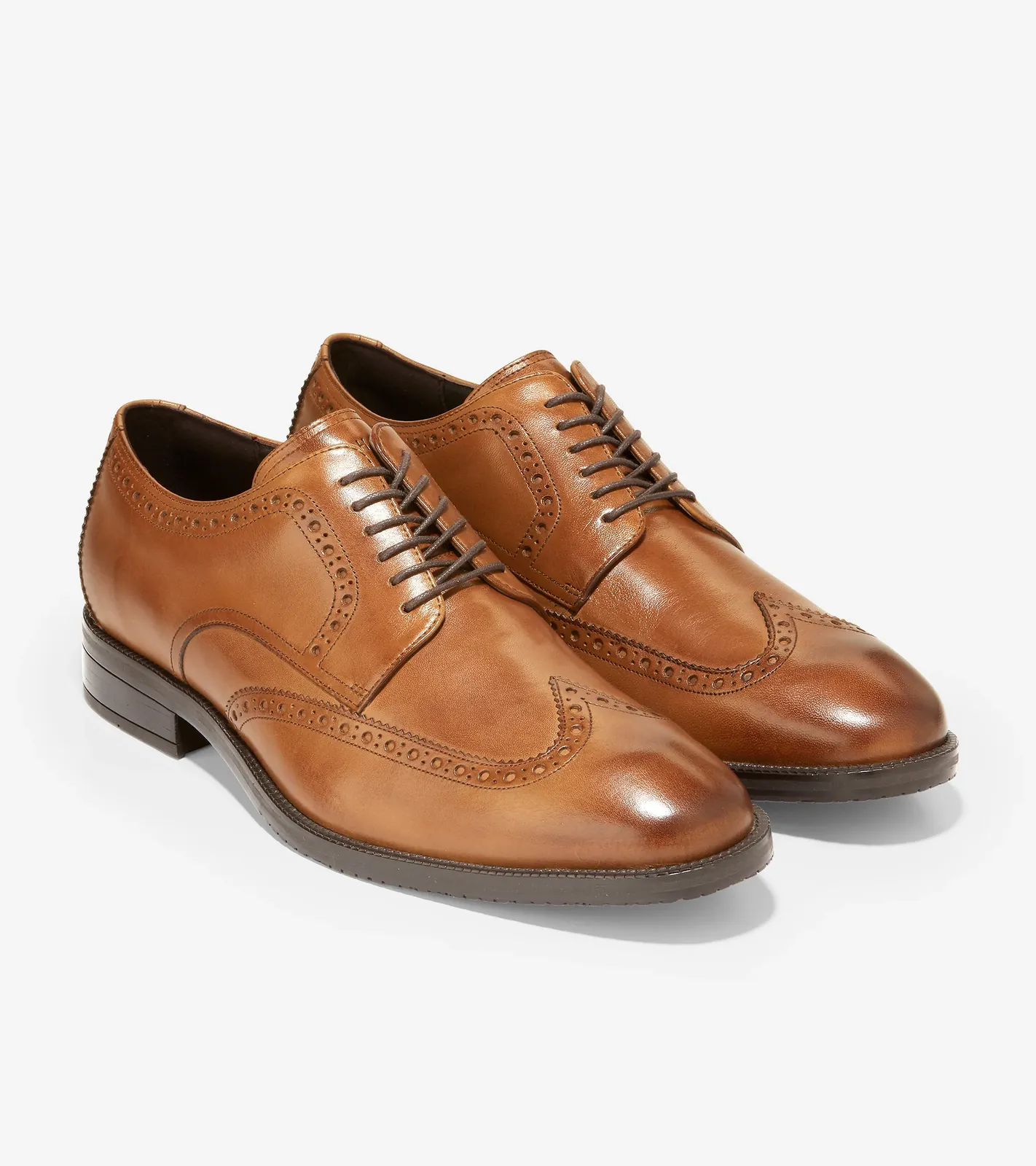 Cole Haan Men's Modern Essentials Wingtip Oxford CH British Tan Leather C34598