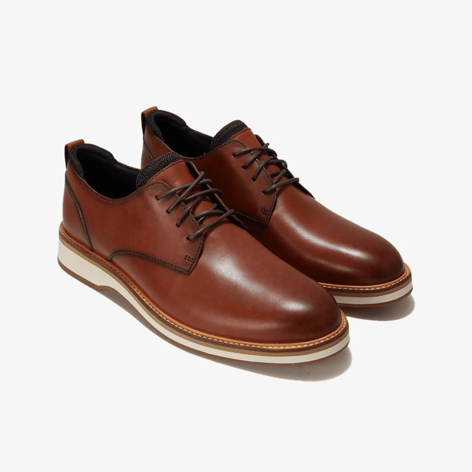 Cole Haan Men's Osborn Grand 360 Plain Toe Oxford British Tan-Ivory C33387