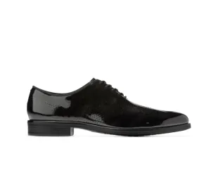 Cole Haan Men's Washington Grand Laser Wing Oxford Black Patent Leather C36777
