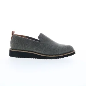 Comfortiva Lelan CT0034142 Womens Gray Wide Canvas Loafer Flats Shoes