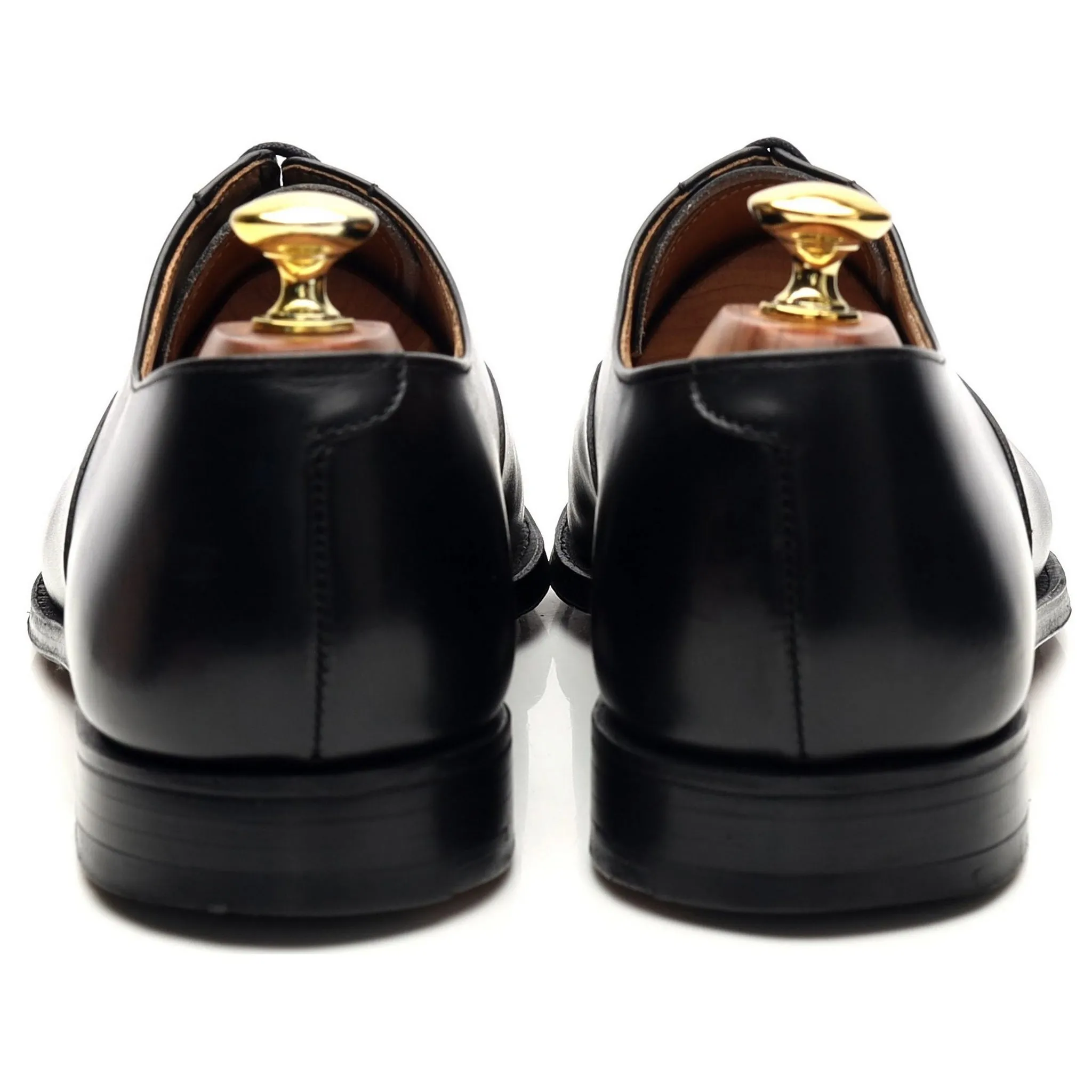 'Connaught' Black Leather Oxford UK 8.5 E
