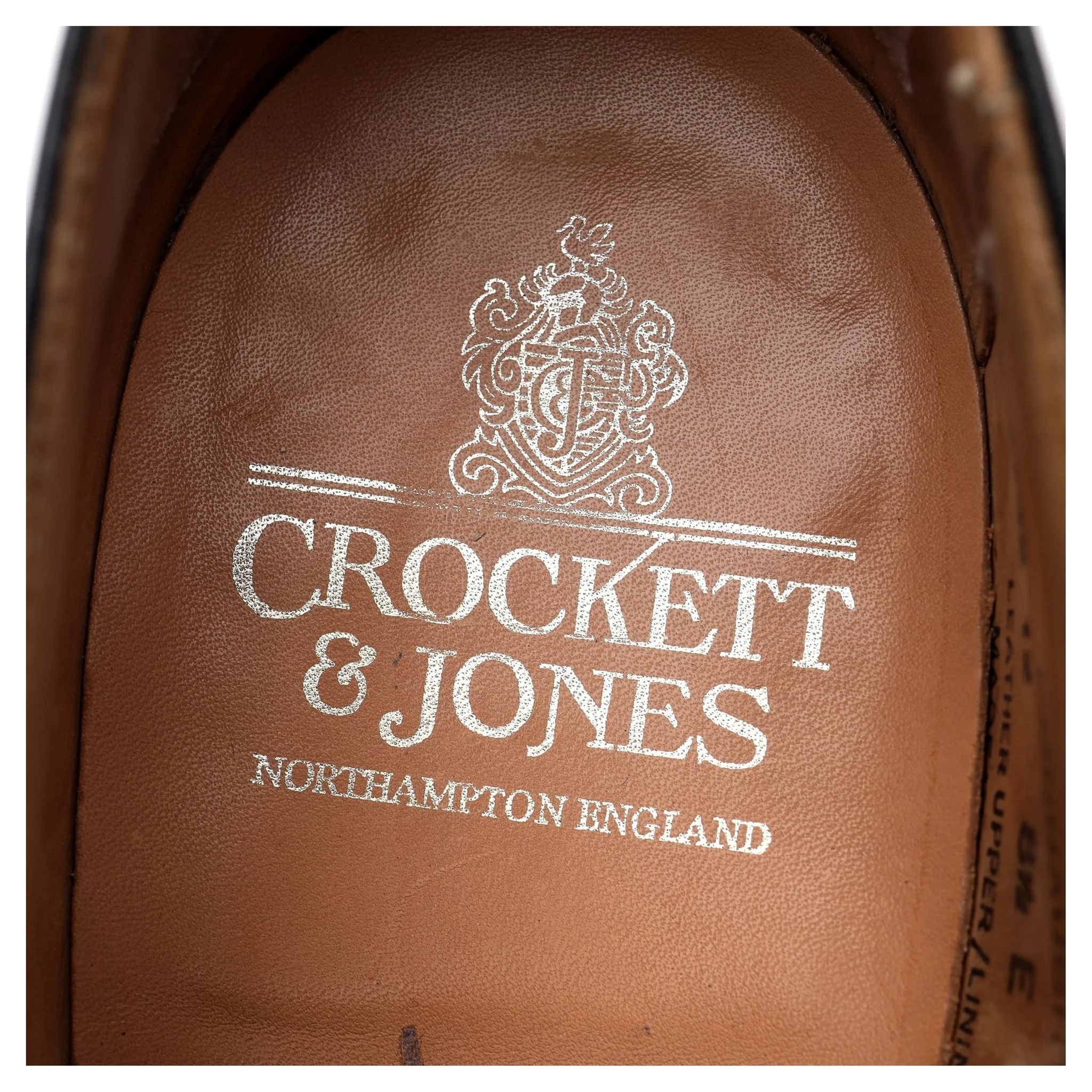 'Connaught' Black Leather Oxford UK 8.5 E