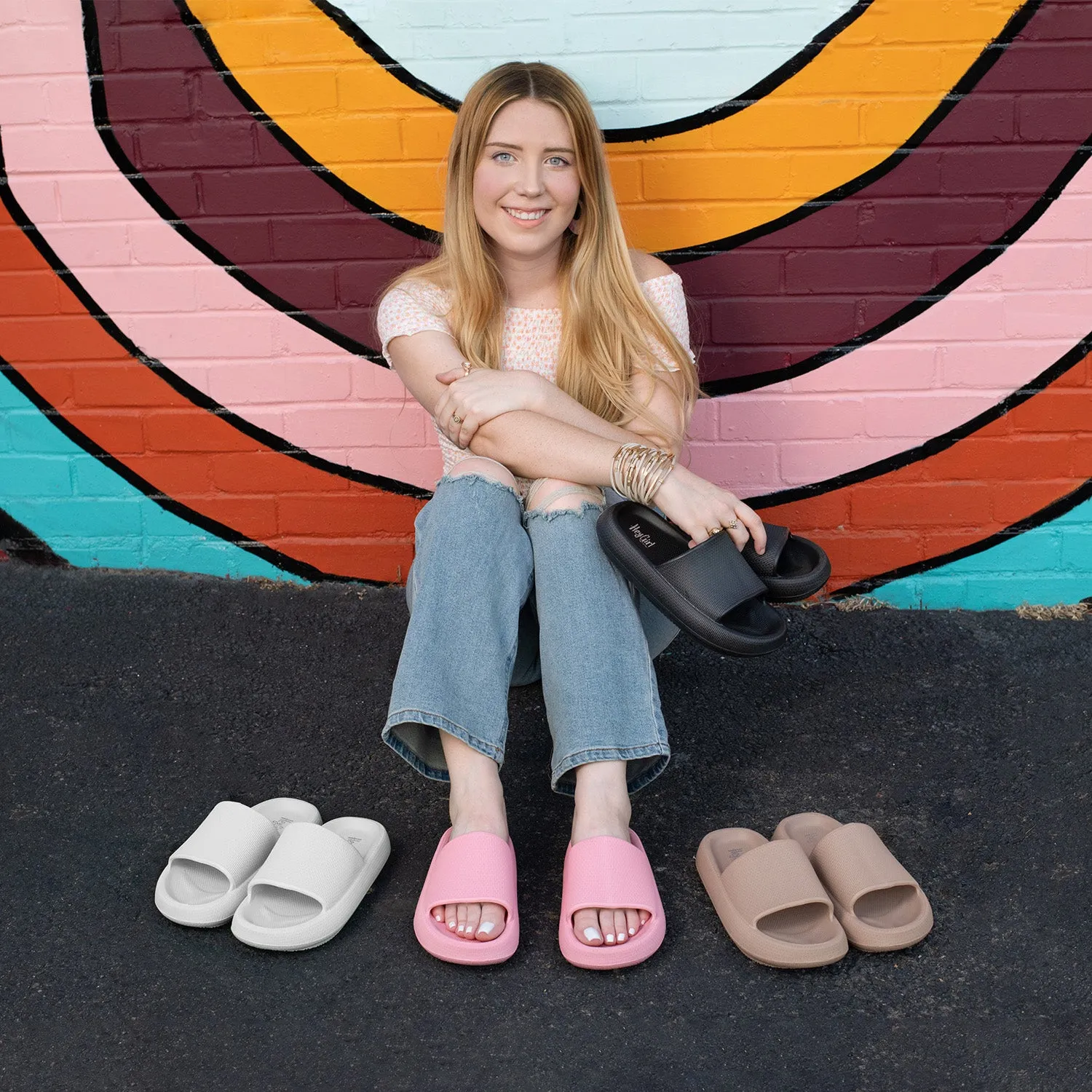 Corkys Womens Parasail Slip-on Waterproof Slide Sandal