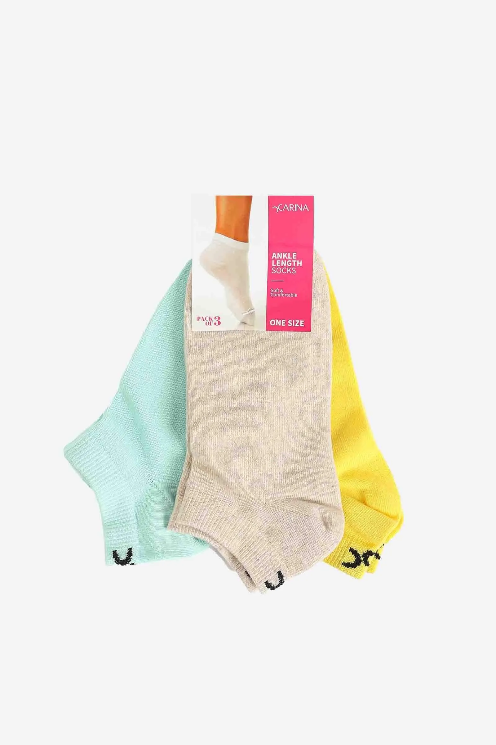Cotton Socks - 3 Pairs