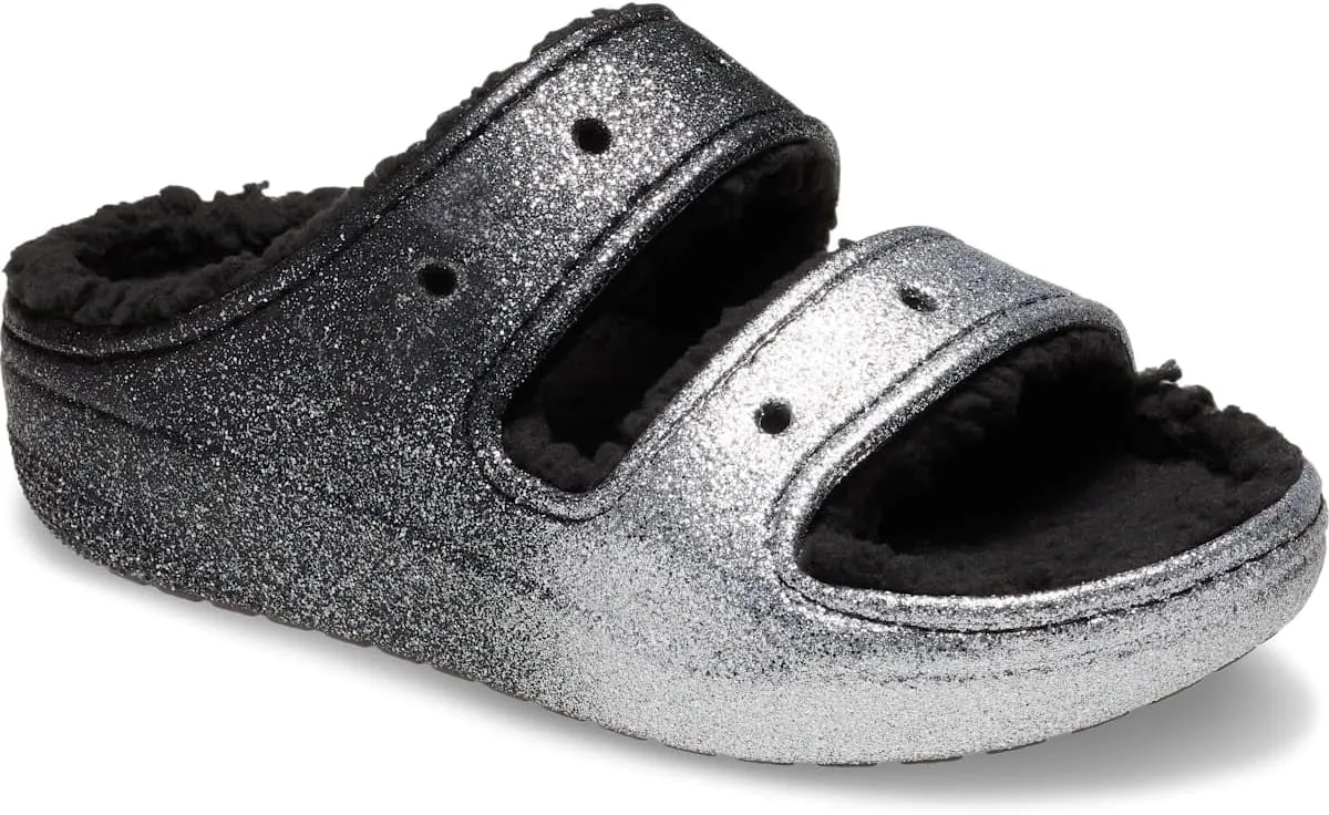 Crocs Unisex-Adult Classic Cozzzy Platform Sandals | Fuzzy Slippers Slide