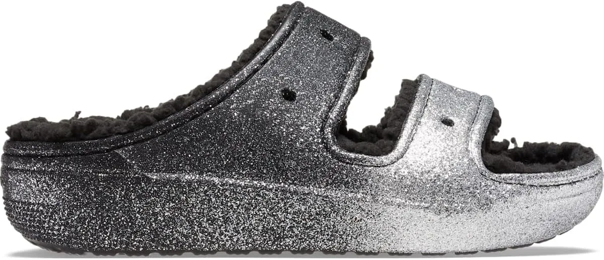 Crocs Unisex-Adult Classic Cozzzy Platform Sandals | Fuzzy Slippers Slide