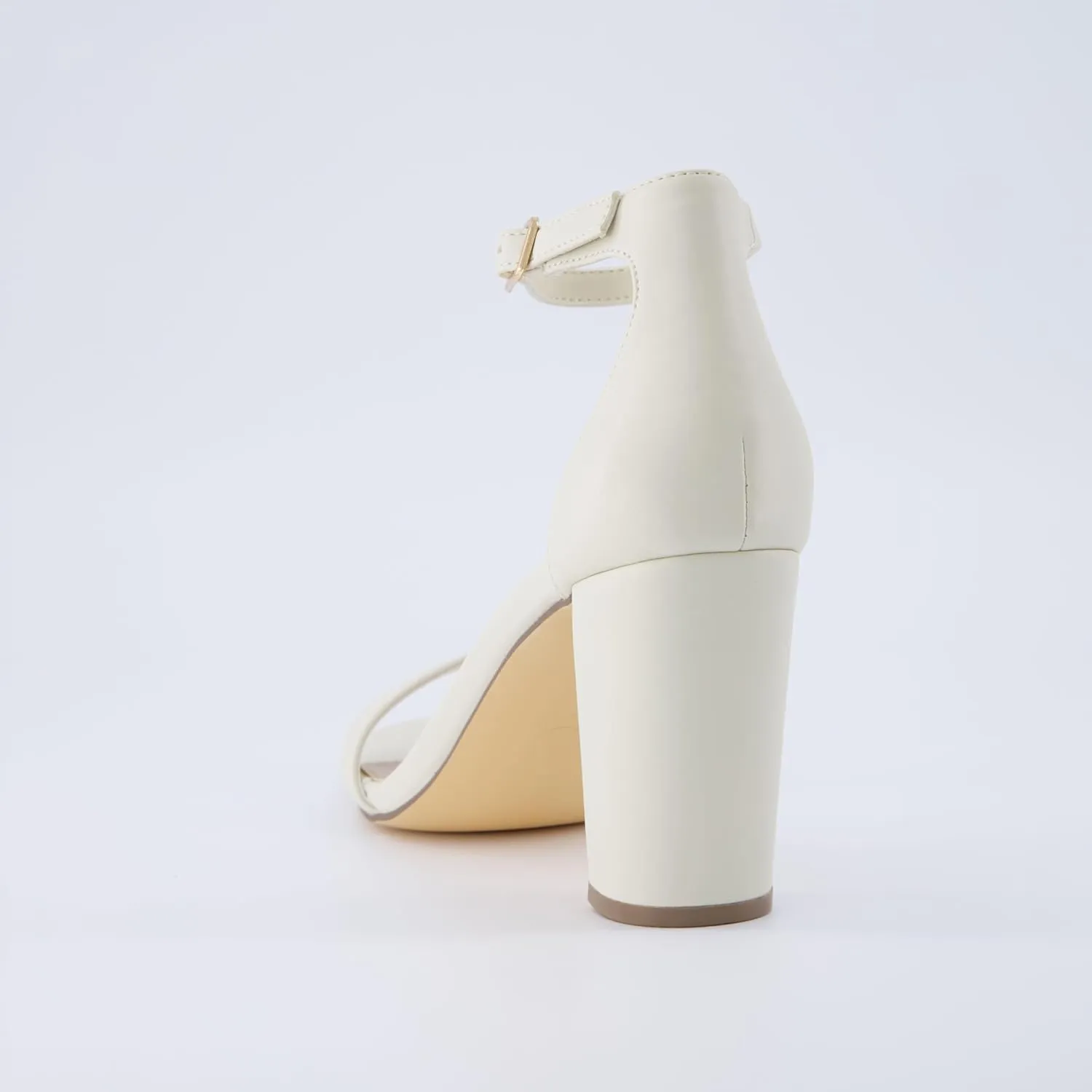 CUSHIONAIRE Women's Bliss one band mid block heel sandal  Memory Foam, Wide Widths Available