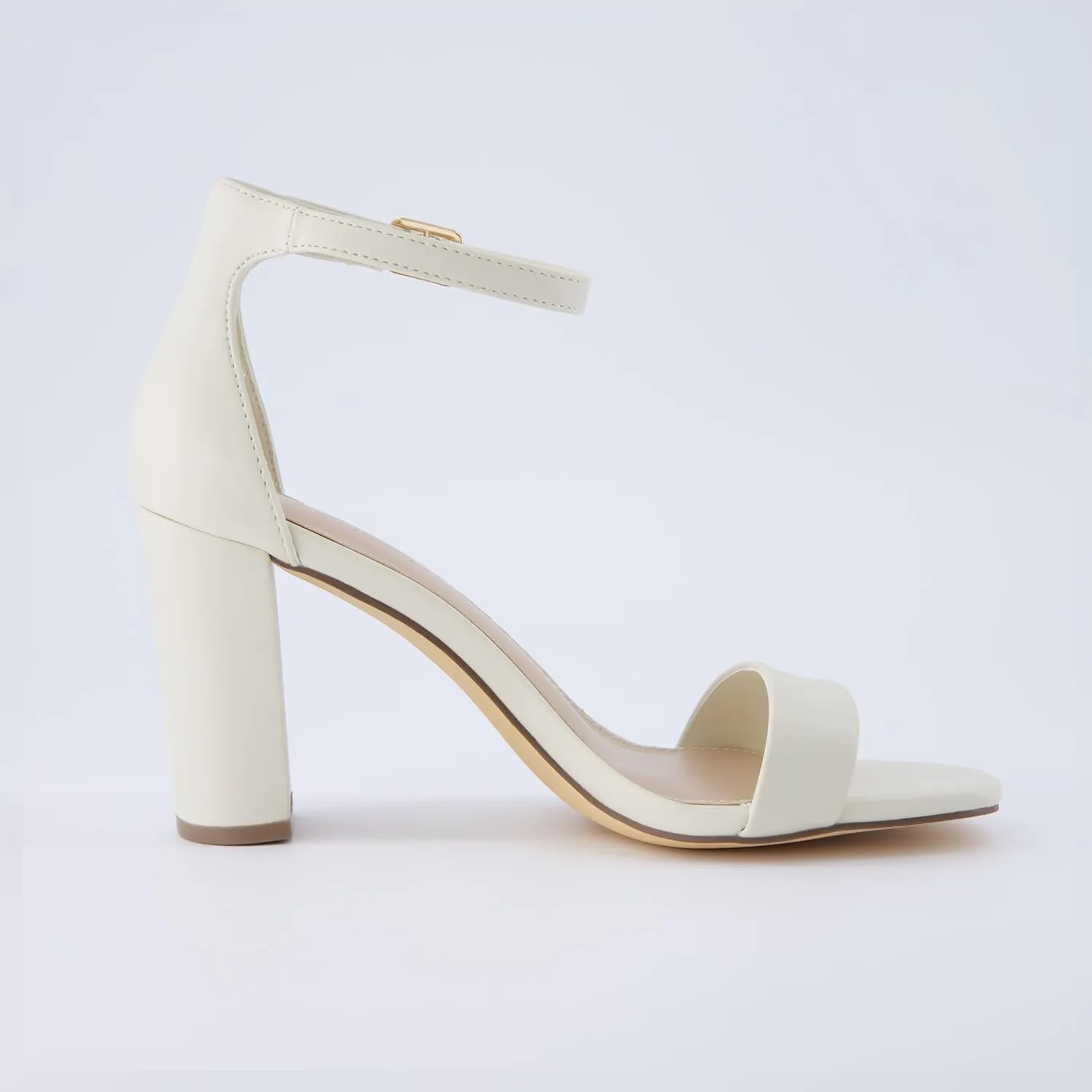 CUSHIONAIRE Women's Bliss one band mid block heel sandal  Memory Foam, Wide Widths Available