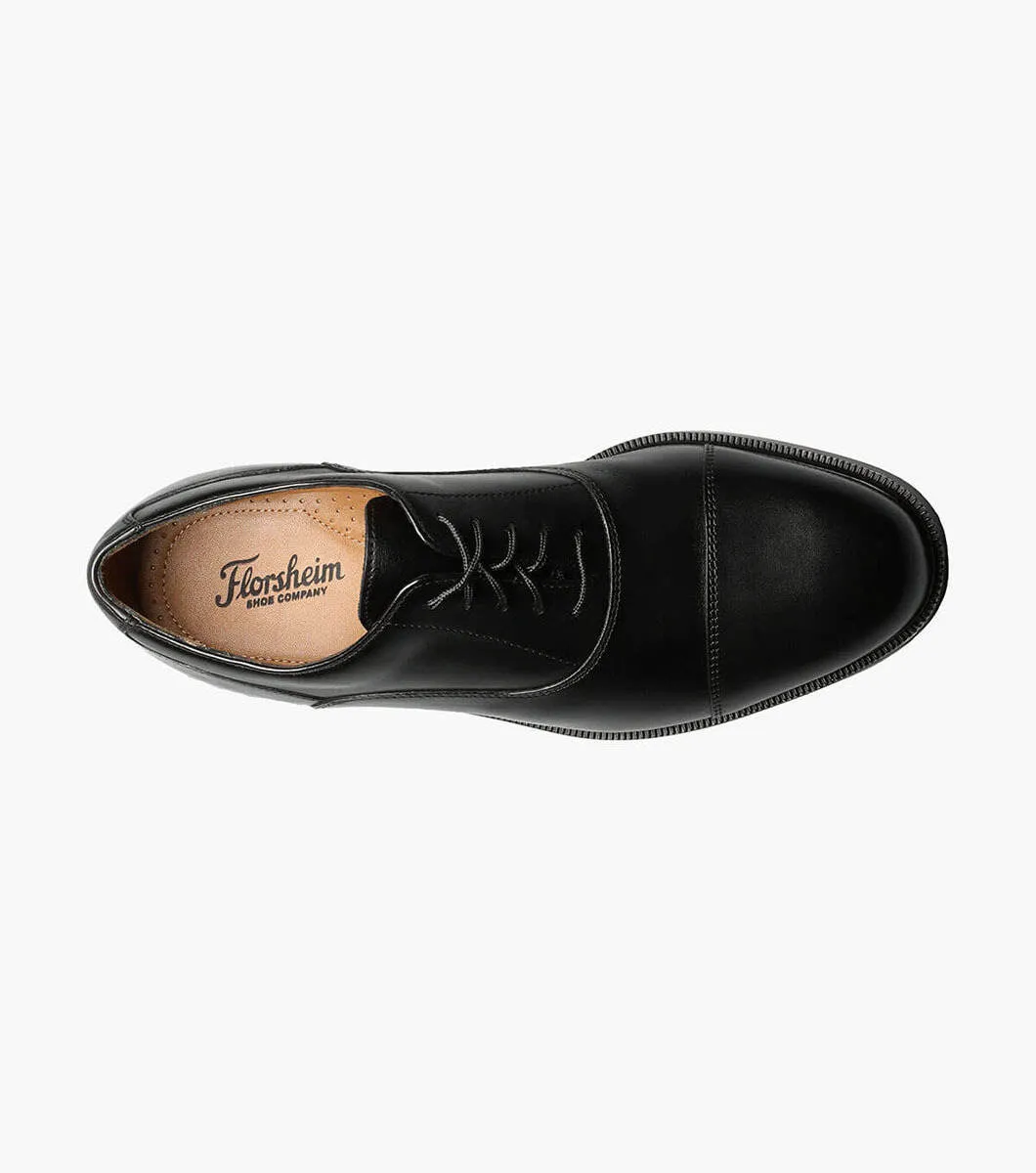 Dailey Cap Toe Oxford-Black | Florsheim