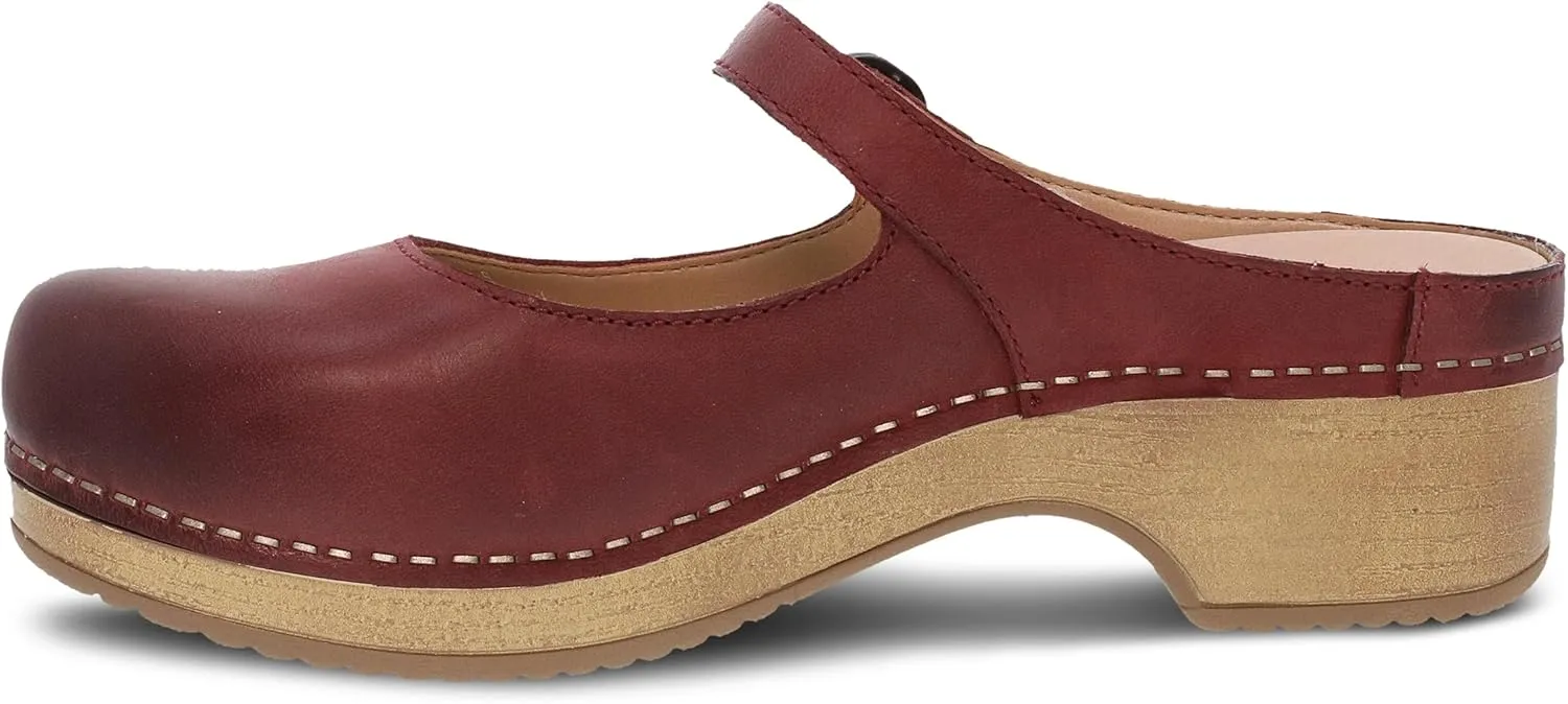 Dansko Bria Slip-On Mary Jane Mule Clogs for Women – Memory Foam and Arch Support for All -Day Comfort and Support – Lightweight EVA Outsole for Long-Lasting Wear