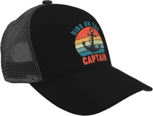 Dib's on The Captain Curved Brim Mesh Baseball Cap -Adjustable Snapback Cap