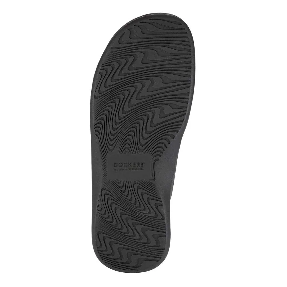 Dockers Men's Slide Sandal, Dark Brown, 14 Wide