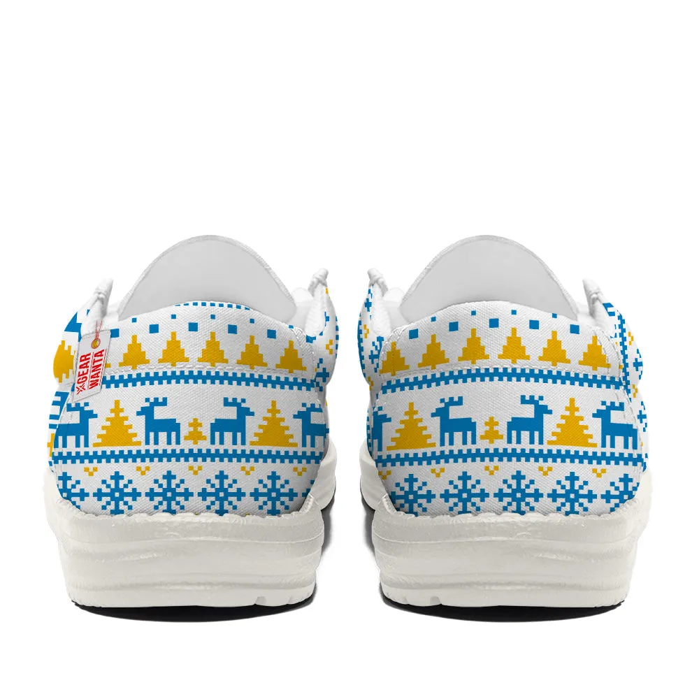 Donald Duck Christmas Ugly Canvas Loafer Shoes