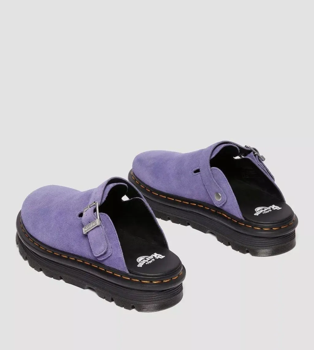 Dr. Martens Zebzag EH Suede Twilight Purple Mule