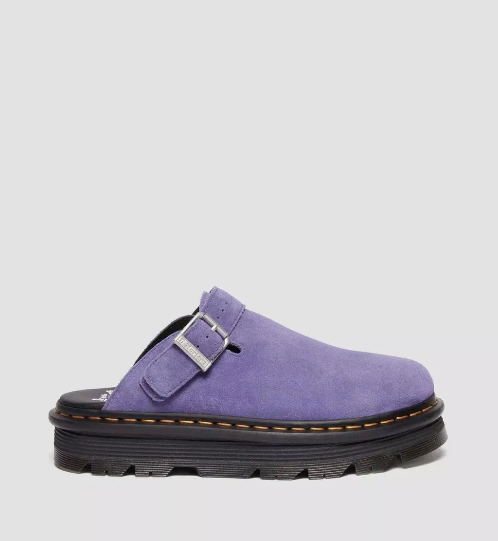 Dr. Martens Zebzag EH Suede Twilight Purple Mule