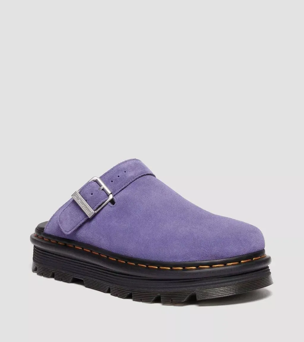 Dr. Martens Zebzag EH Suede Twilight Purple Mule